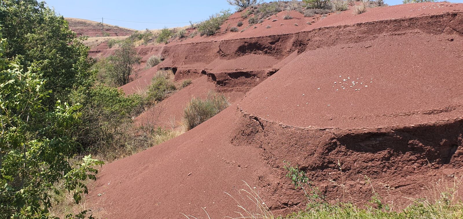 Le Rougier de Camarès, terres rouges caractéristiques du sud Aveyron